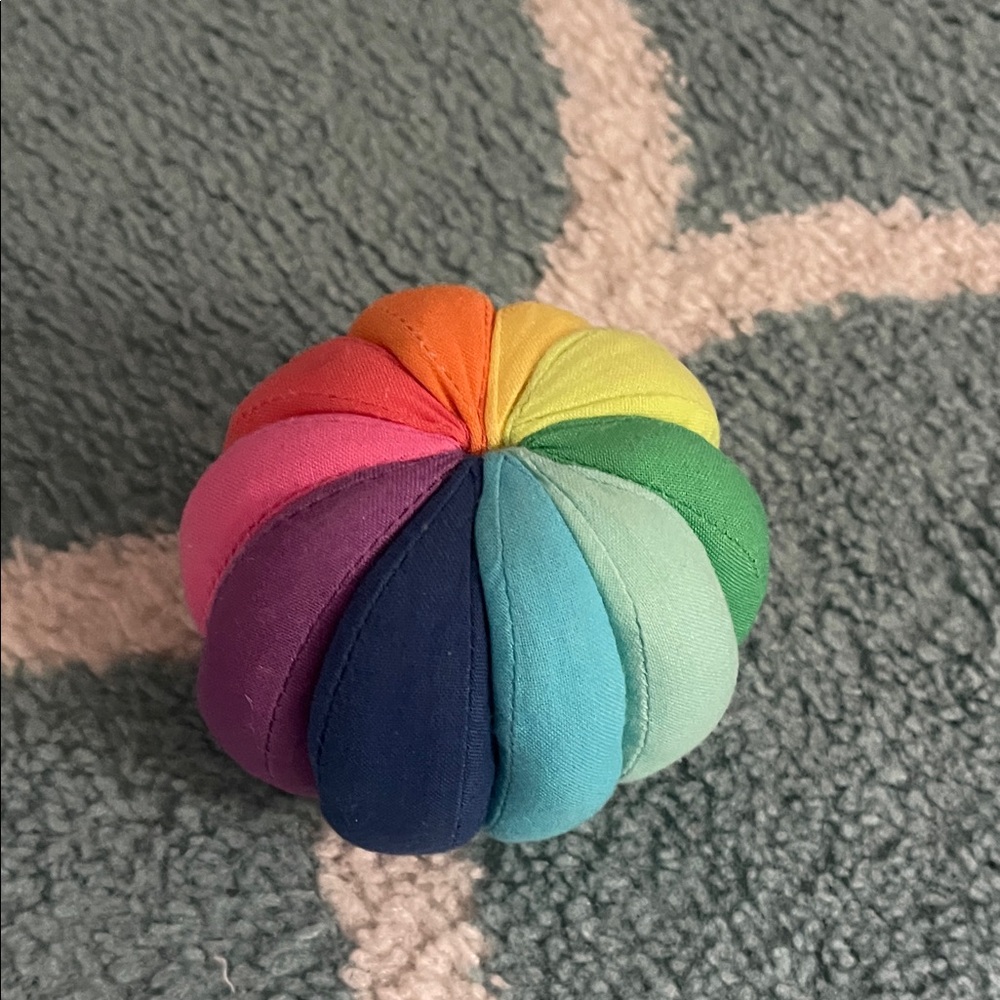 Lovevery Rainbow Fabric Ball Toy